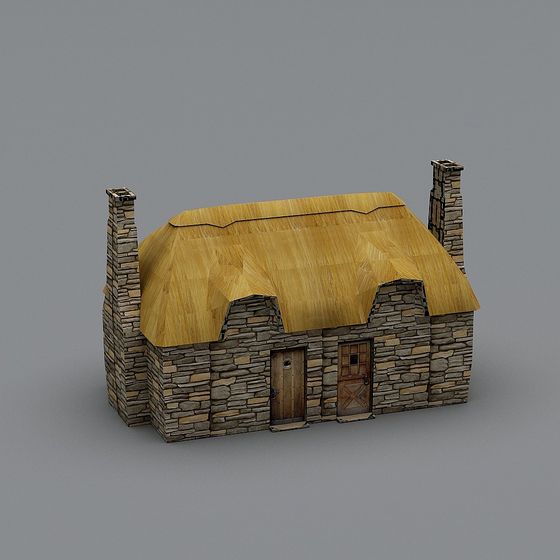 Charming Countryside Cottage 3D model