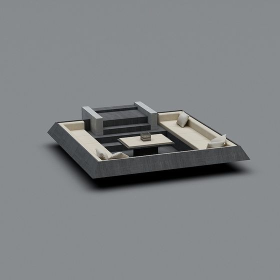 Urban Living Room 3D model