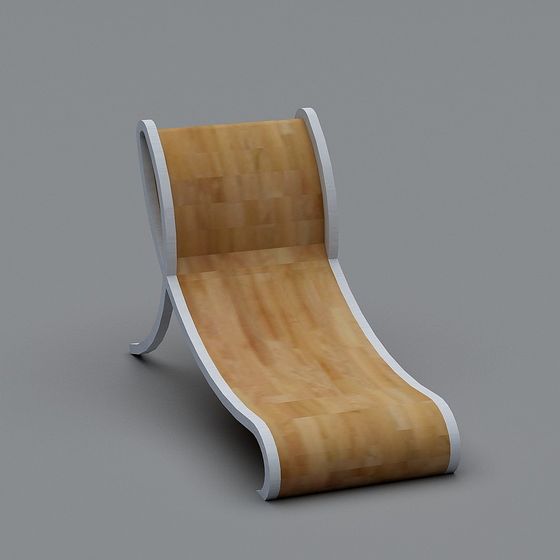 Stylish Low-Poly Lounge Chair 3D model for Creative Projects