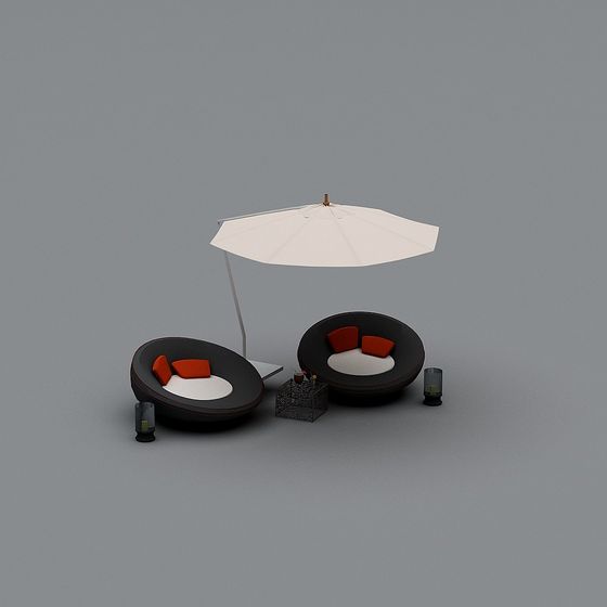 Urban Balcony Lounge 3D model