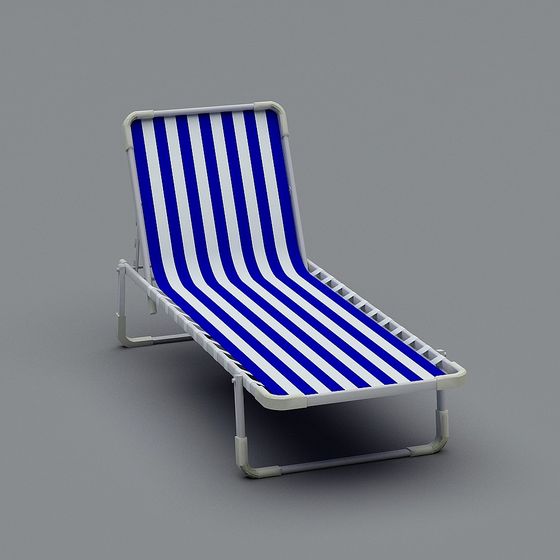 Refreshing Beach Lounge Chair 3D model