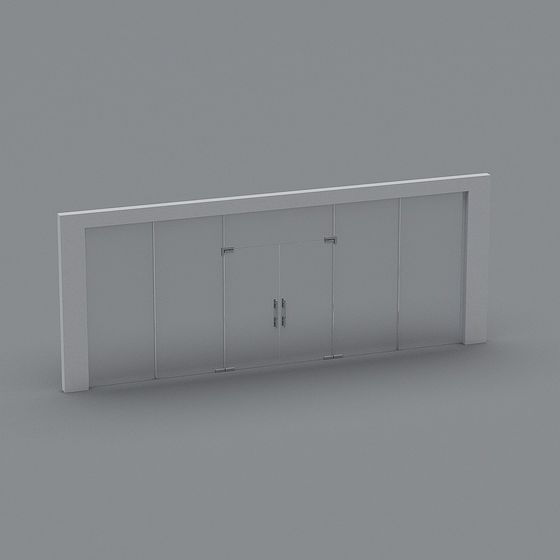 Contemporary Low-Poly Door Frame 3D model