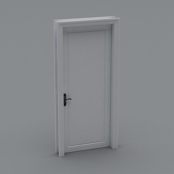 Elegant Low-Poly 3D Door Model | Classic European Design