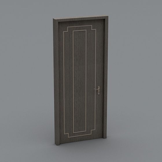 Stylish Low-Poly Door 3D Model for Diverse Projects