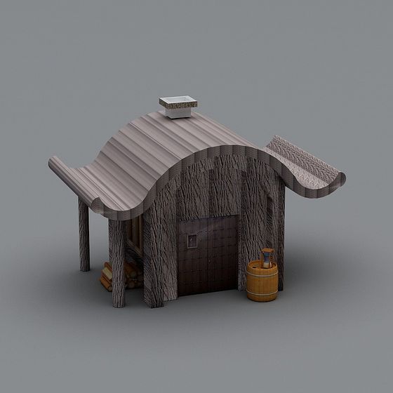 Charming Forest Cottage 3D model