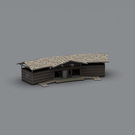 Detailed Traditional Cottage 3D model for Creative Projects