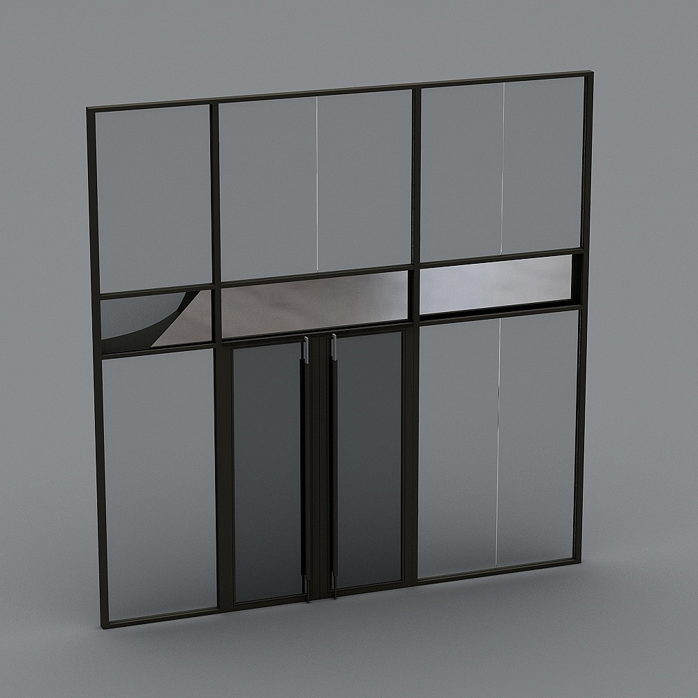 Double glass door