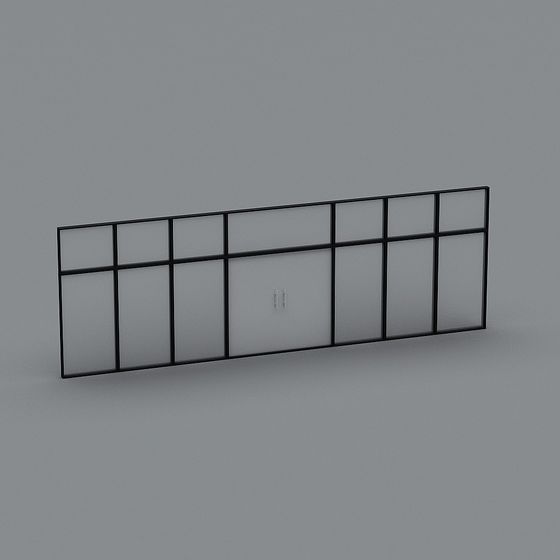Industrial Style Partition Wall 3D Model