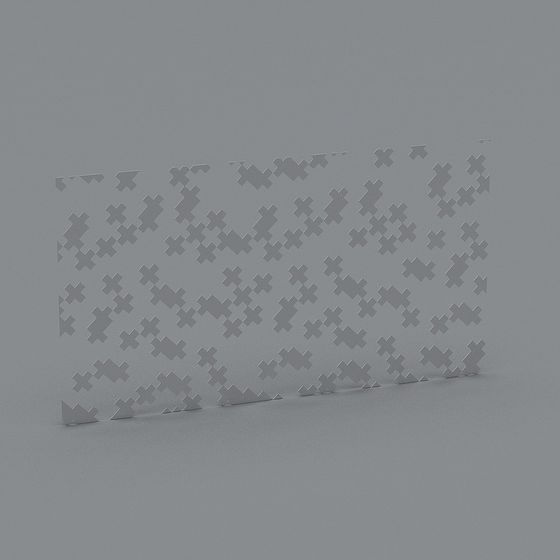 Cross Pattern Wall 3D model for Creative Projects