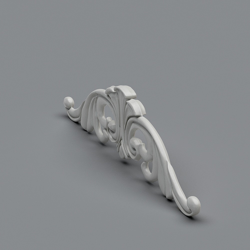 Elegant Baroque Decorative 3D Model