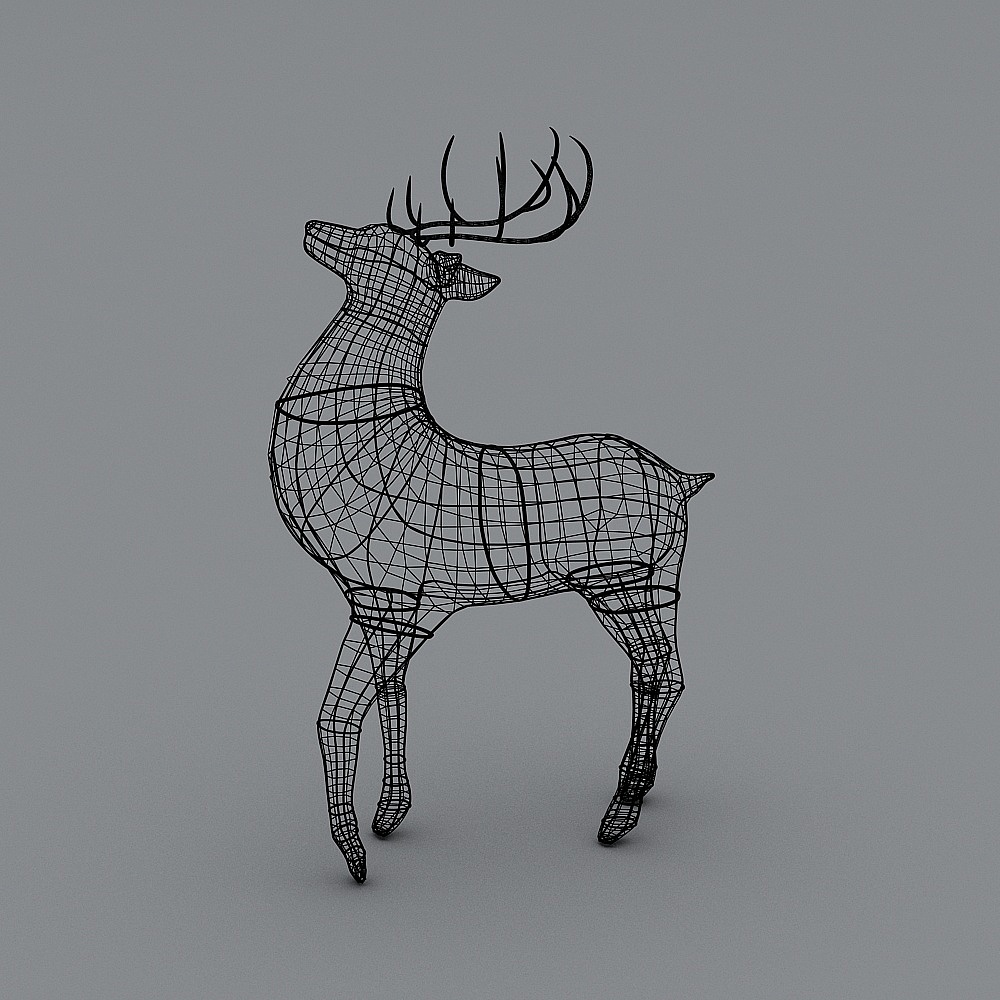 Deer-big ornament