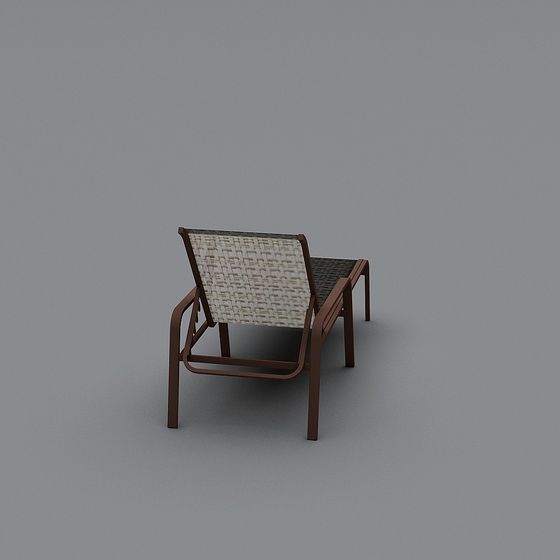Modern Minimalist Lounge Chair 3D model