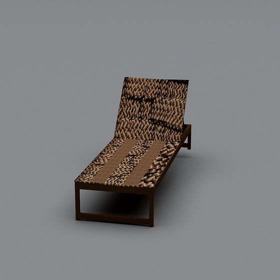 Cozy Woven Chair 3D model for Modern Spaces