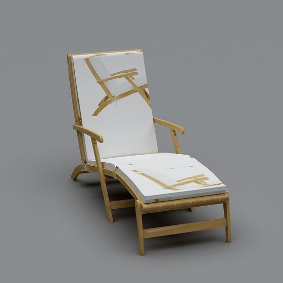 Modern Minimalist Lounge Chair 3D model
