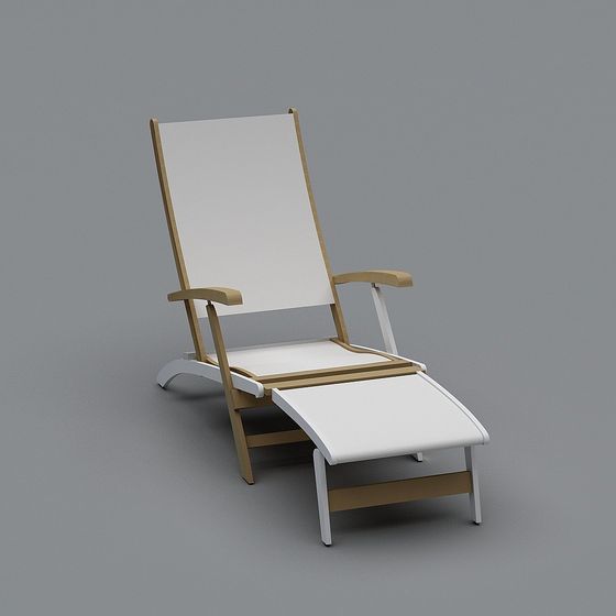 Stylish Lounge Chair 3D model for Interior Spaces