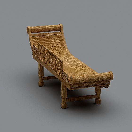 Classic Charm Lounge Chair 3D model