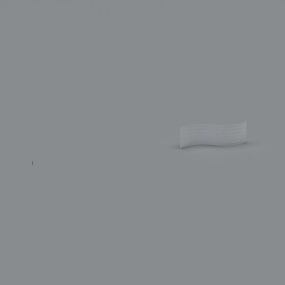 Wavy Partition 3D model - Modern Art & Functional Design