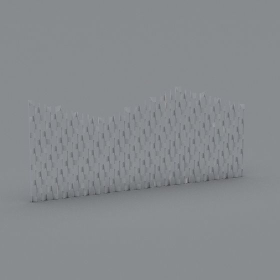 Wavy Wall 3D Model