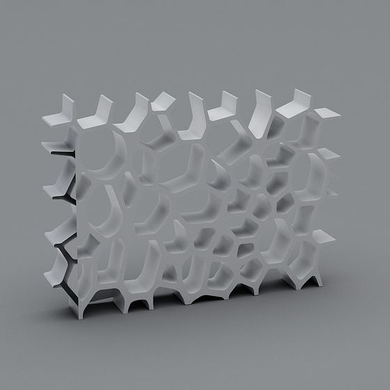 Hexagonal Honeycomb Screen 3D model