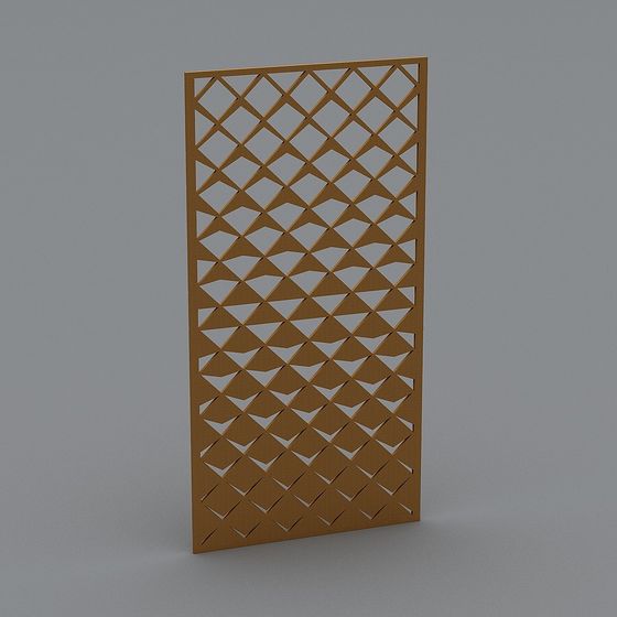 Lattice Panel 3D model - Unique Geometric Design