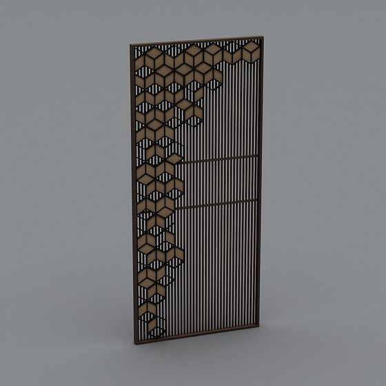Hexagonal Grid Screen 3D model