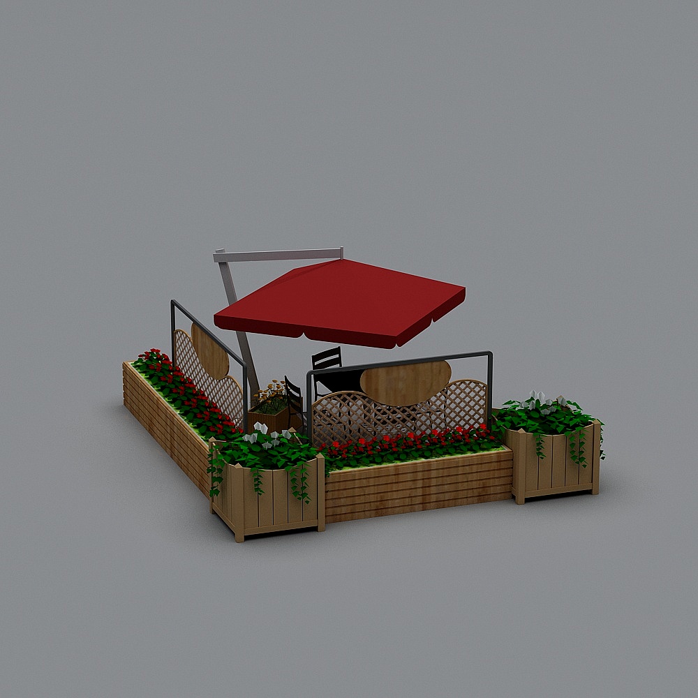 Outdoor tables and chairs