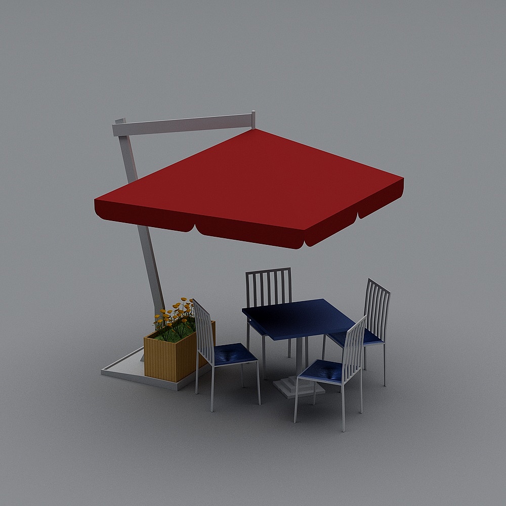 Outdoor tables and chairs