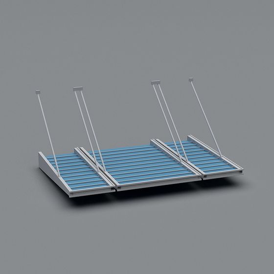 Urban Footbridge 3D model