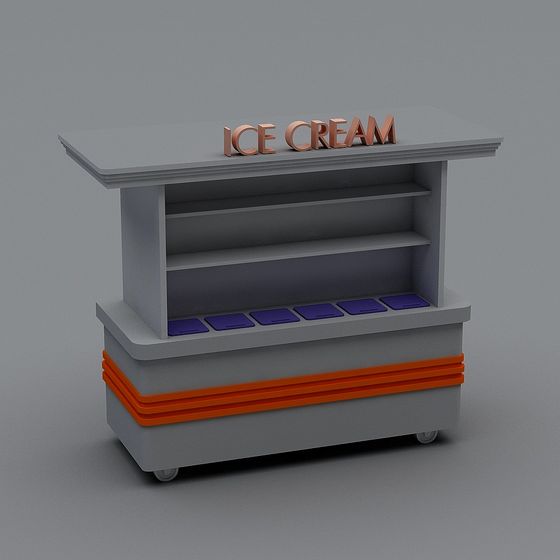 Charming Ice Cream Truck 3D model for Creative Projects