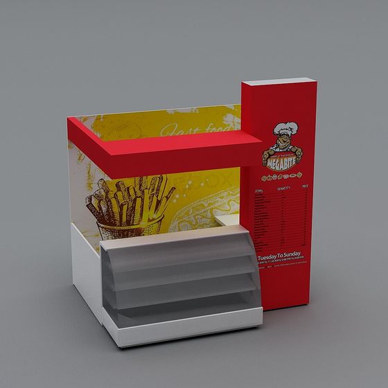 Fry Stand 3D Model