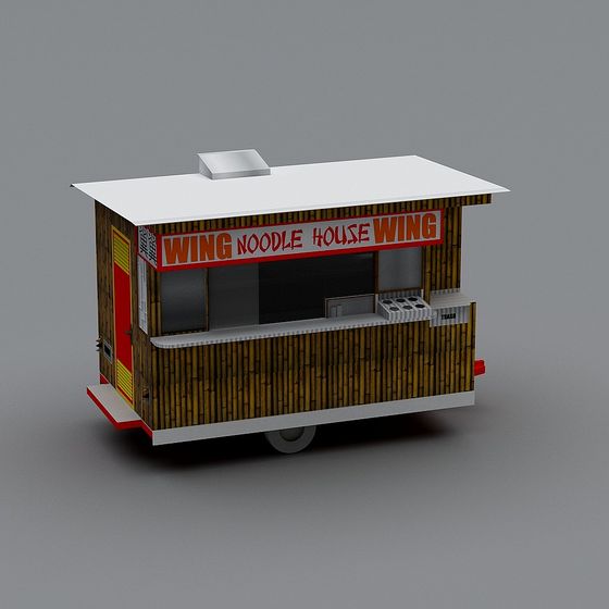 Wing Noodle House 3D model for Creative Projects