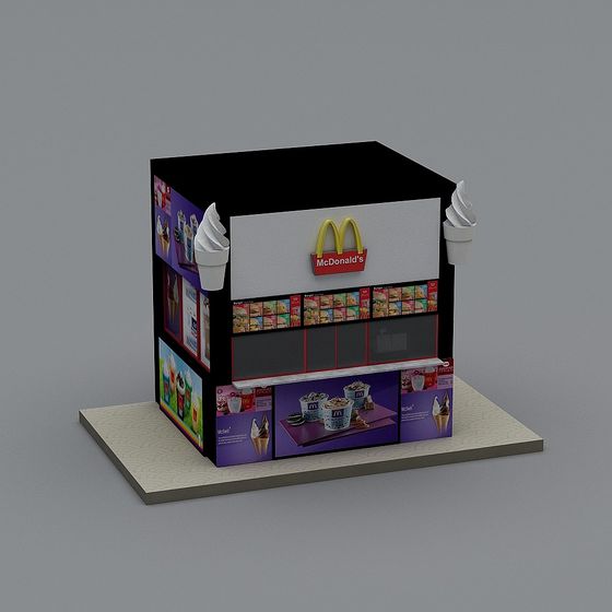 McDonald's Stand 3D Model for Designers and Developers