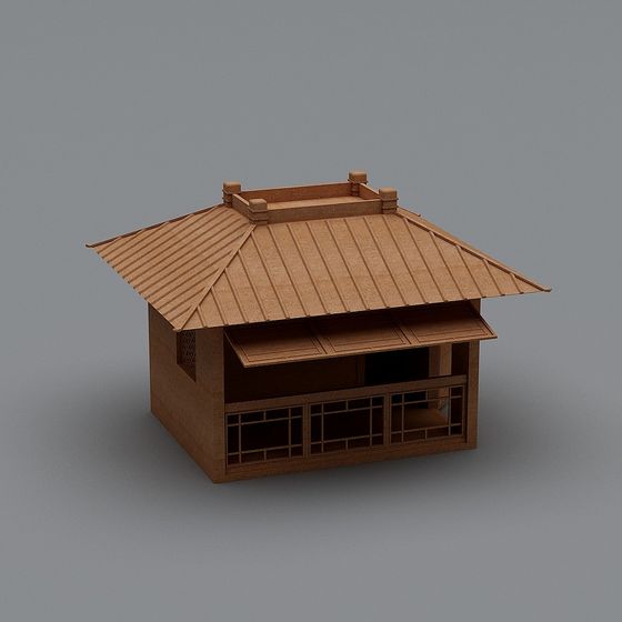 Elegant Traditional Japanese House 3D model