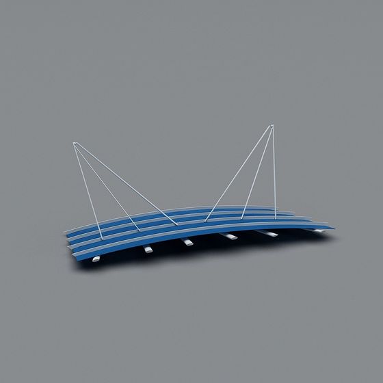 Futuristic Bridge 3D model