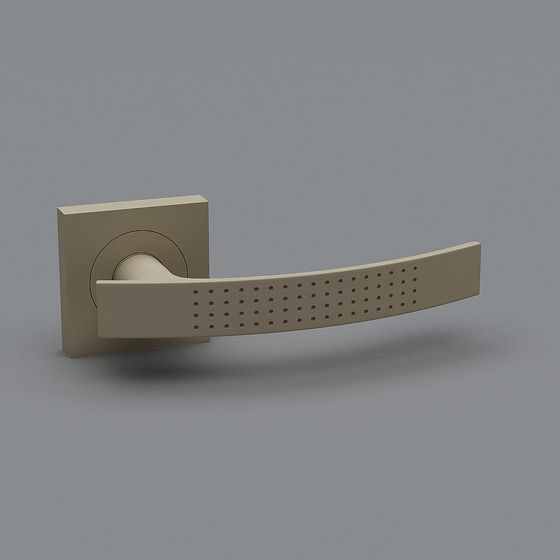 Sculptural Door Handle 3D Model for Modern Aesthetics
