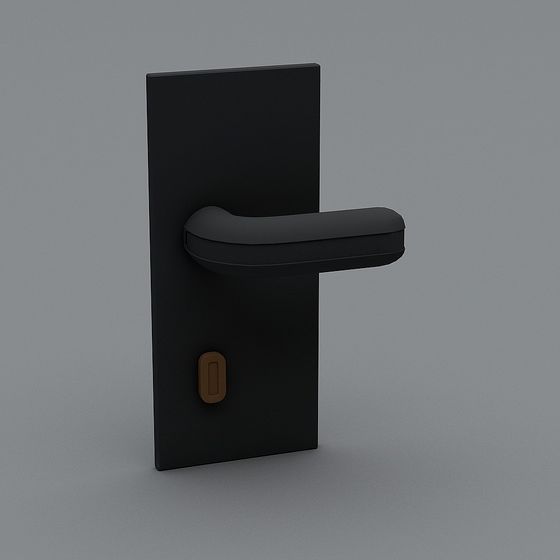 Elegant Minimalist Door Handle 3D Model