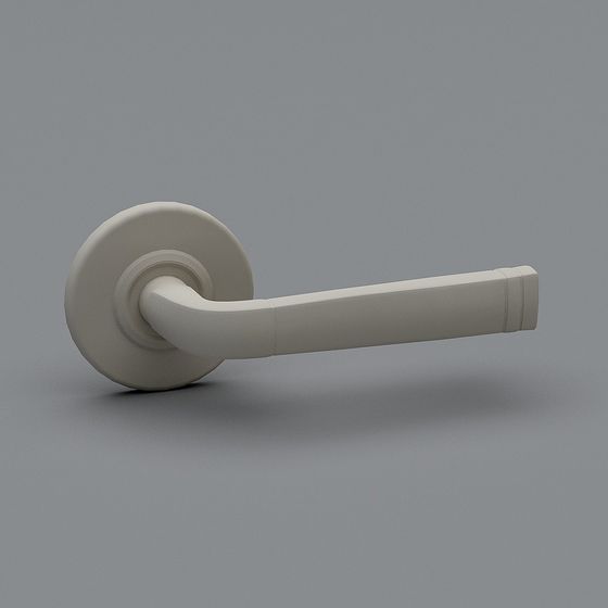 Elegant Minimalist Door Handle 3D model