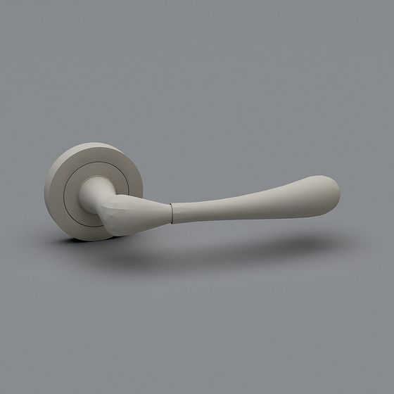 Elegant Minimalist Door Handle 3D model