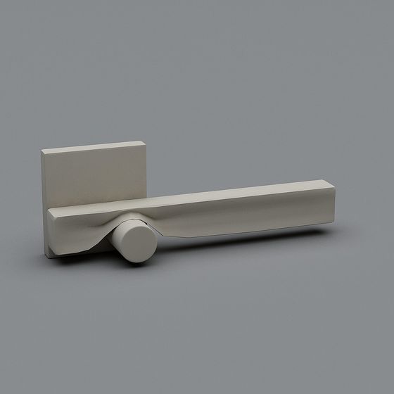 Sleek Modern Door Handle 3D model
