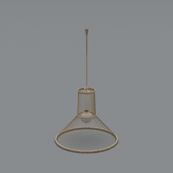 Low Poly Stylish 3D Pendant Lamp Model