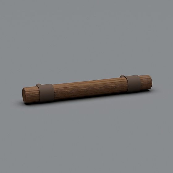 Low Polygon Bamboo Tube 3D Model