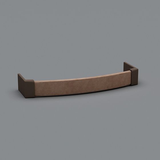 Stylish Curved Handrail 3D model for Creative Projects