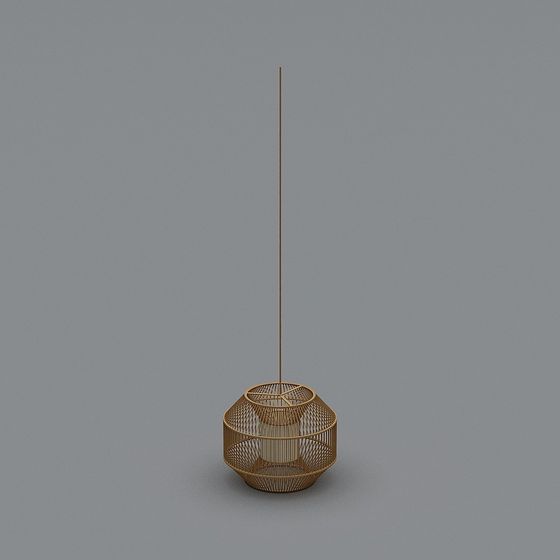 Stylish Woven Lampshade 3D model for Creative Projects