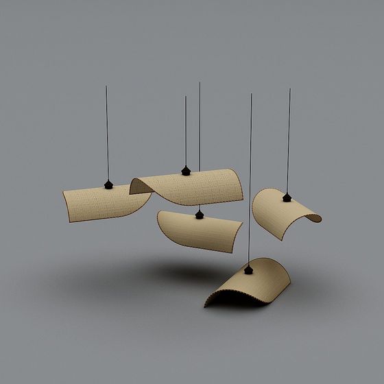 Stylish Low Poly Light Fixture 3D Model