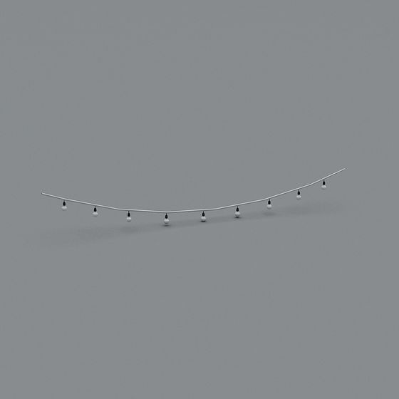 Stylish Gray Outdoor Lights 3D Model for Patios