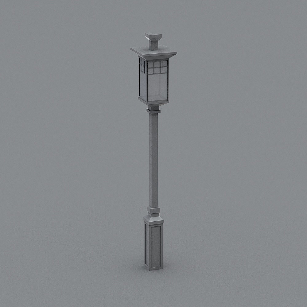Vintage Street Lamp 3D model