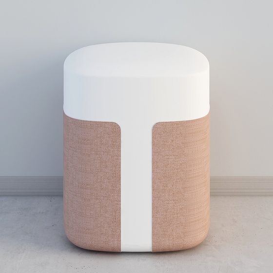 Stylish Round Edge Table 3D model for Creative Projects