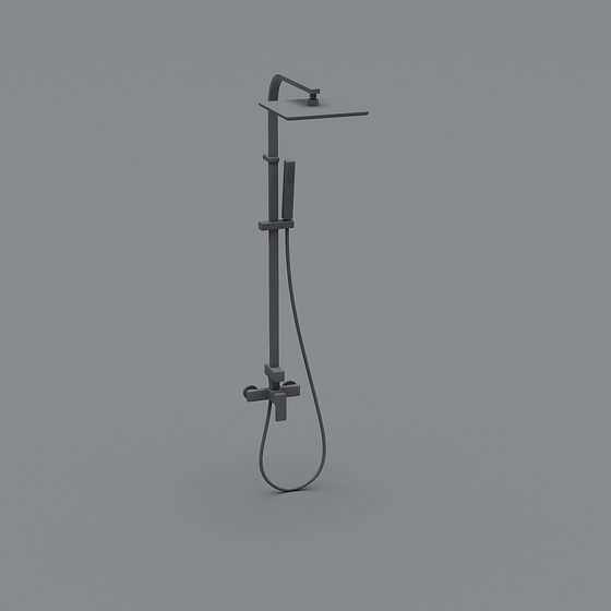 Modern Minimalist Shower System 3D model