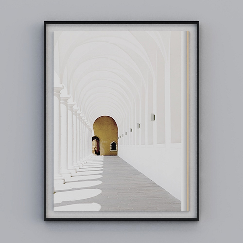 Modern Xuanguan cabinet side cabinet decoration painting