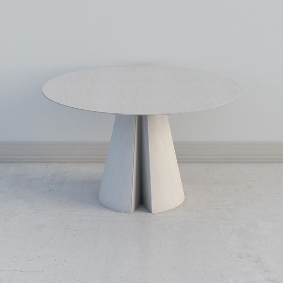 Geometric Low-Polygon Round Table 3D model